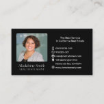 Real Estate Agent With Photo  Business Card at Zazzle