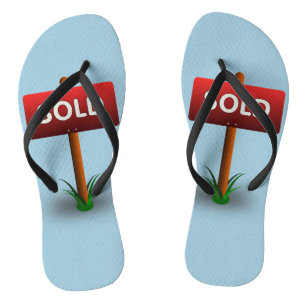 Real Estate Agent's "SOLD" Sign Flip Flops