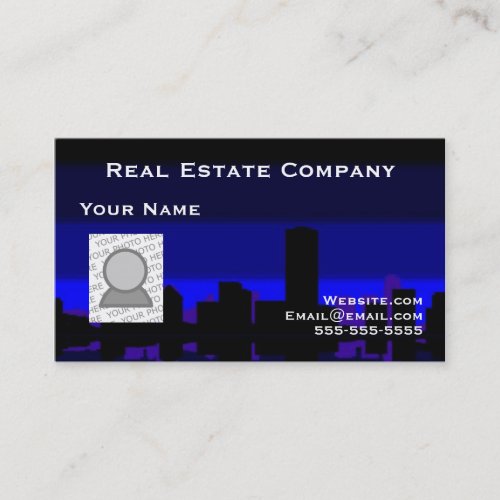 Real Estate and your photo Business Card