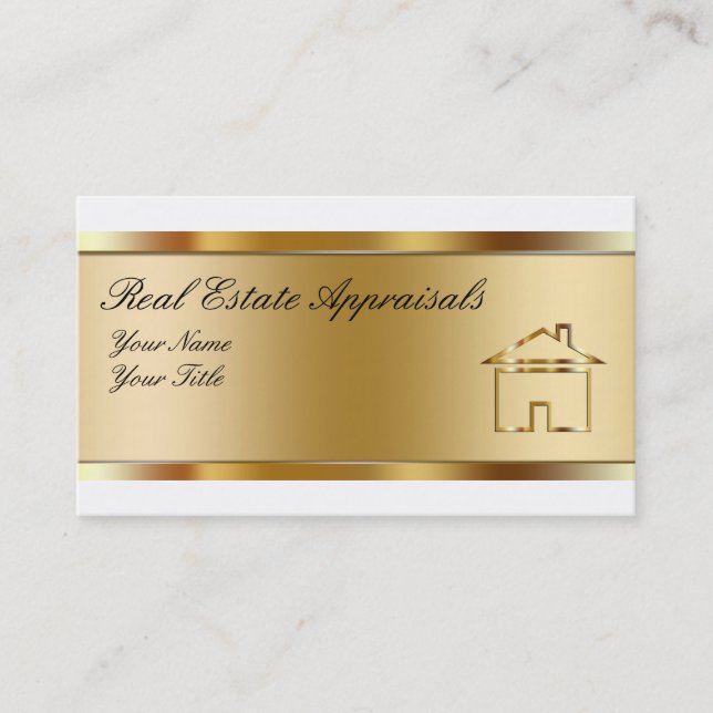 Real Estate Appraisal Business Cards (Front)