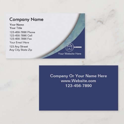 Real Estate Appraiser Business Card Template