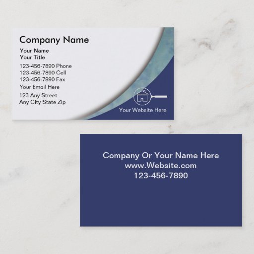 Customizable Real Estate Appraiser Business Card Template
