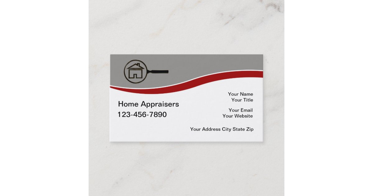 Real Estate Appraiser Business Cards | Zazzle