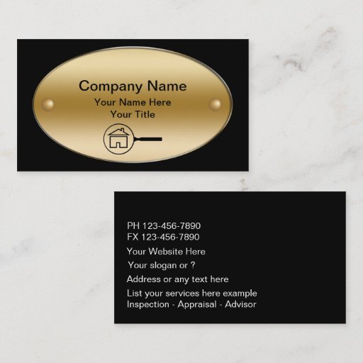 Customizable Real Estate Appraiser Business Cards