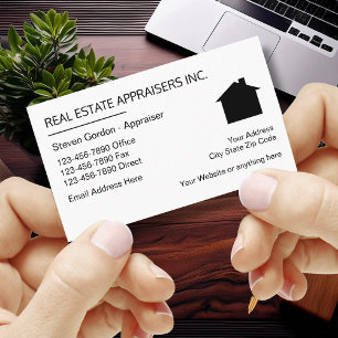 Real Estate Appraiser Simple Design Business Card