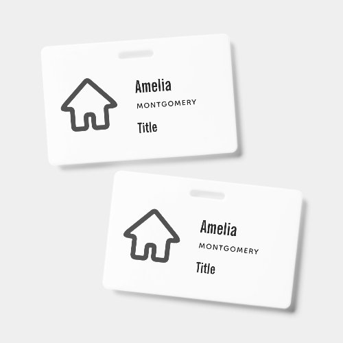 Real Estate Architecture House Icon Badge