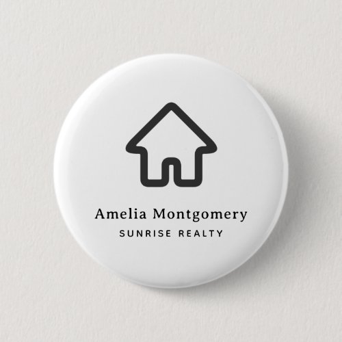 Real Estate Architecture House Icon Business Button
