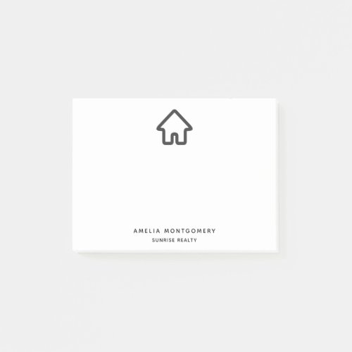 Real Estate Architecture House Icon Post-it Notes