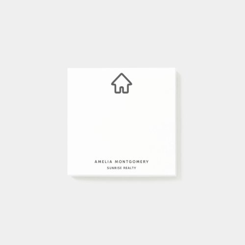Real Estate Architecture House Icon Post-it Notes