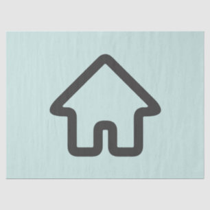 Real Estate Architecture House Icon Tissue Paper