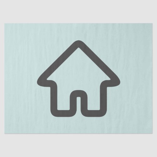 Real Estate Architecture House Icon Tissue Paper