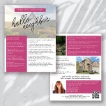 Real Estate August Newsletter Promotional Farming Flyer<br><div class="desc">🏡 This HELLO NEIGHBOR real estate marketing newsletter will raise your brand awareness and generate new leads. The modern design will catch the eye of your potential clients and let them know that you are the friendly, knowledgeable real estate agent. 📝 The template is easy to edit using the personalization...</div>