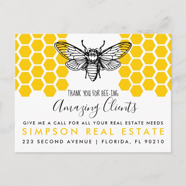 real estate BEE referrals Announcement Postcard (Front)