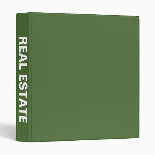 Real Estate Big Bold Name binder