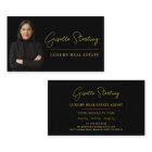 Real Estate Black Gold Script Luxury Professional
