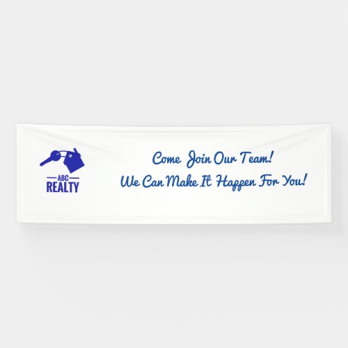 Real Estate Blue Logo Branded Banner