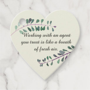 Real Estate Breath of Fresh Air Pop By Gift Favor Tags