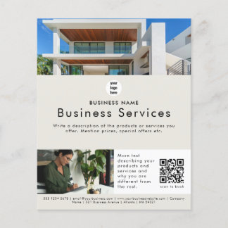 Real Estate Broker Advertising Leaflet Promotional Flyer