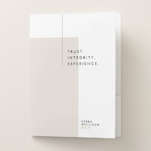 Real Estate Broker Presentation Pocket Folder