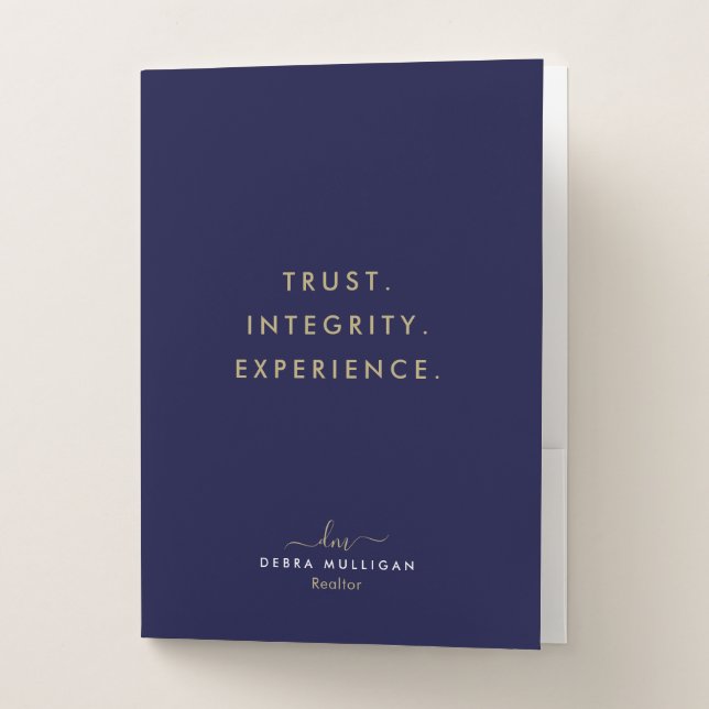 Real Estate Broker Presentation Pocket Folder (Front)