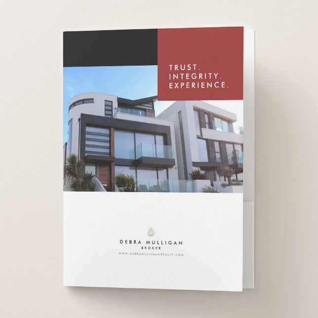 Real Estate Broker Presentation Pocket Folder (Front)