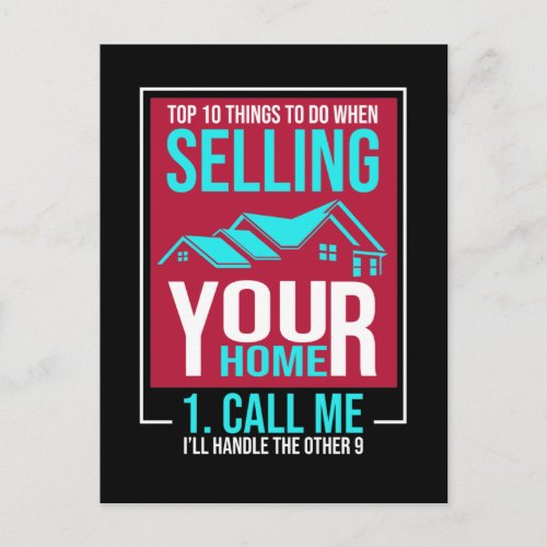 Real Estate Broker Property Funny Estate Agent Postcard