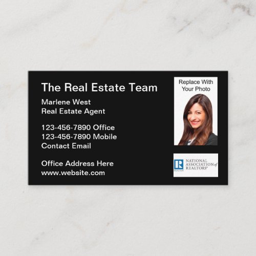 Real Estate Broker Sales Agent Business Cards