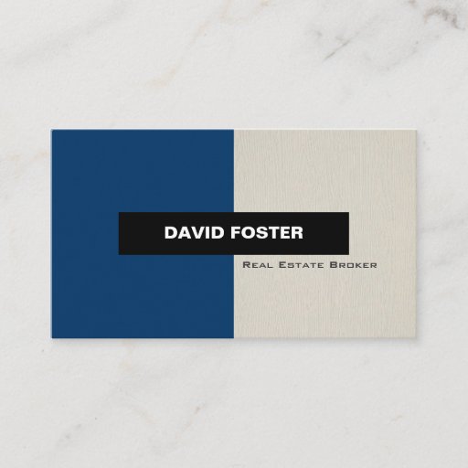 Customizable Real Estate Broker - Simple Elegant Stylish Business Card