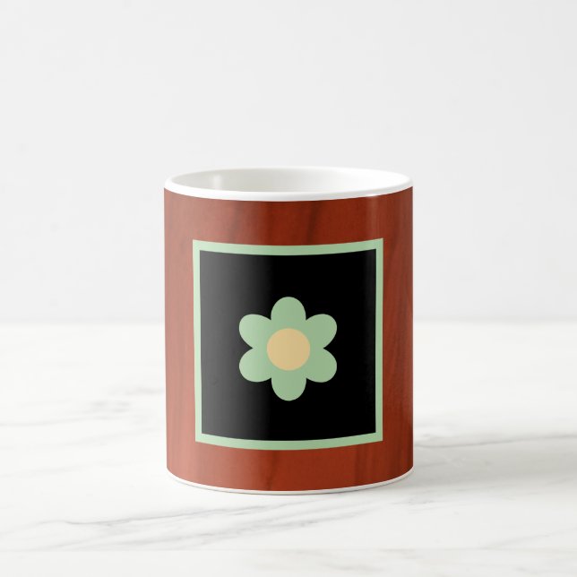 Real Estate Brown, Floral Coffee Mug (Center)