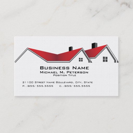 Customizable Real Estate Business Business Card