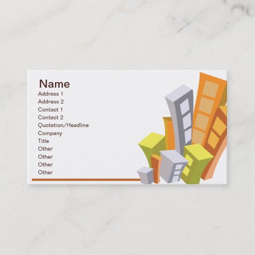 Real Estate - Business Business Card Template
