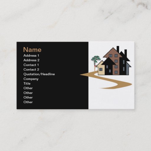 Customizable Real Estate Business Card