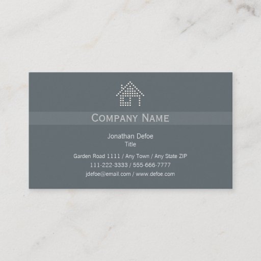 Customizable Real Estate Business Card