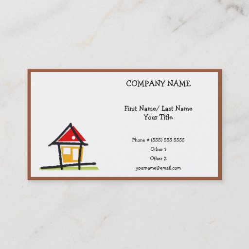 Customizable Real Estate Business Card