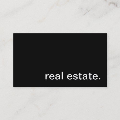 Real Estate Business Card