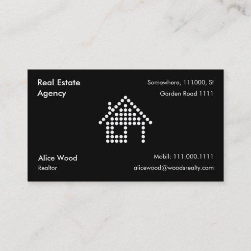 Customizable Real Estate Business Card