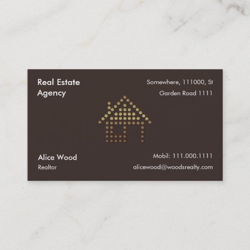 Customizable Real Estate Business Card