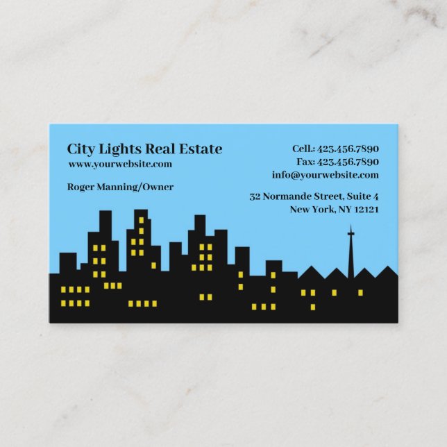 Real Estate Business Card (Front)