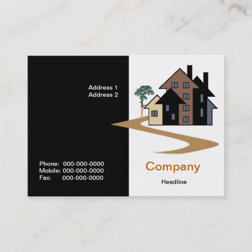 Customizable Real Estate Business Card