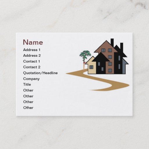 Customizable Real Estate Business Card
