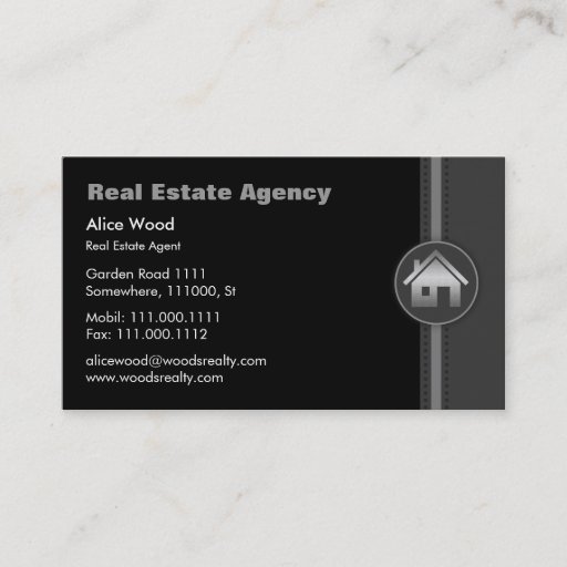 Customizable Real Estate Business Card