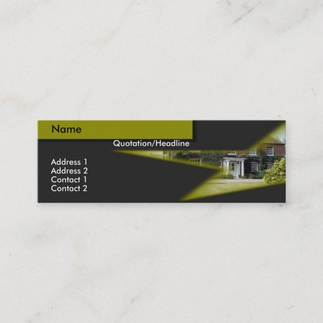 Real Estate Business Card (Front)
