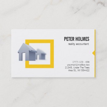 Real Estate Business Card For Reality Accountant by WinMaster at Zazzle