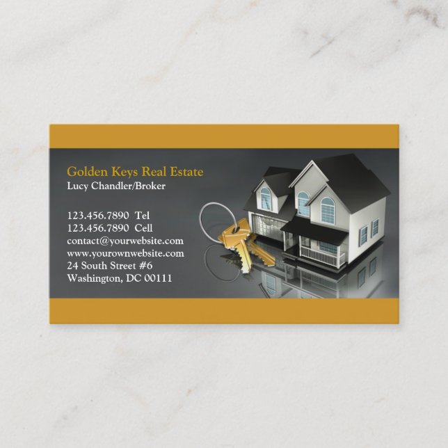 Real Estate Business Card Template (Front)