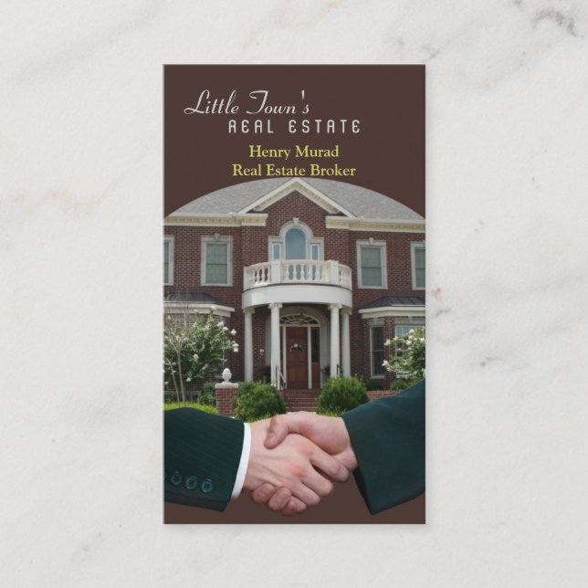 Real Estate Business Card Template (Front)