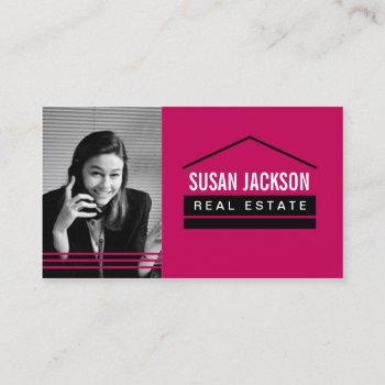 Real Estate Business Card With Photo by forbz4design at Zazzle