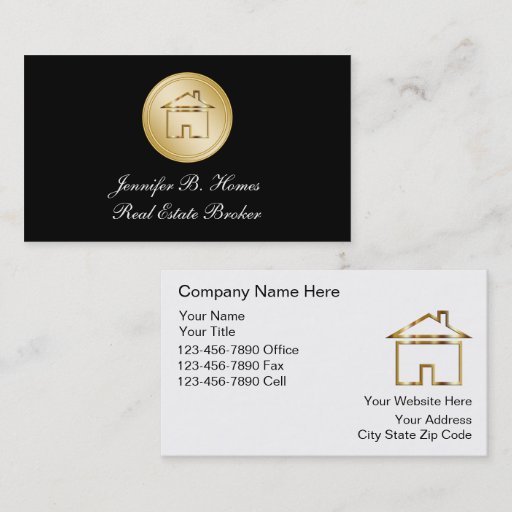 Customizable Real Estate Business Cards