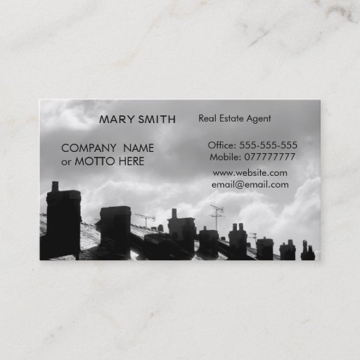 Customizable Real Estate Business Cards