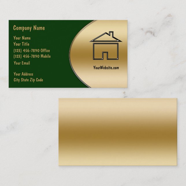 Real Estate Business Cards (Front/Back)