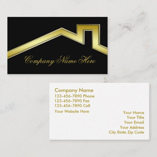 Customizable Real Estate Business Cards